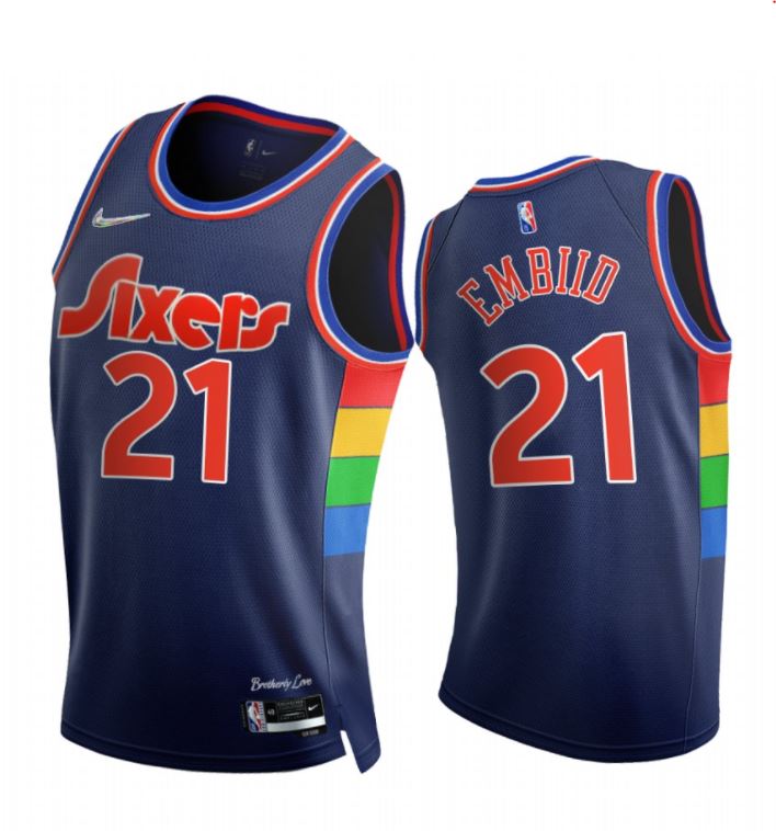 Joel Embiid, Philadelphia 76ers 2021/22 - City Edition - Cliquez sur l'image pour la fermer