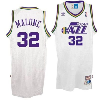 Karl Malone, Utah Jazz [Blanc] - Cliquez sur l'image pour la fermer