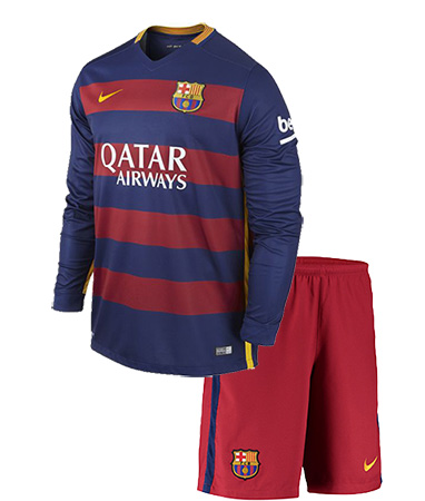 Kit Junior FC Barcelone Domicile 2015/16 ML - Cliquez sur l'image pour la fermer