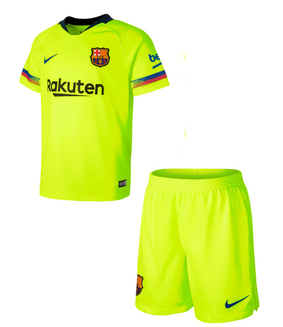 FC Barcelona Extérieur 2018/19 Junior Kit - Cliquez sur l'image pour la fermer