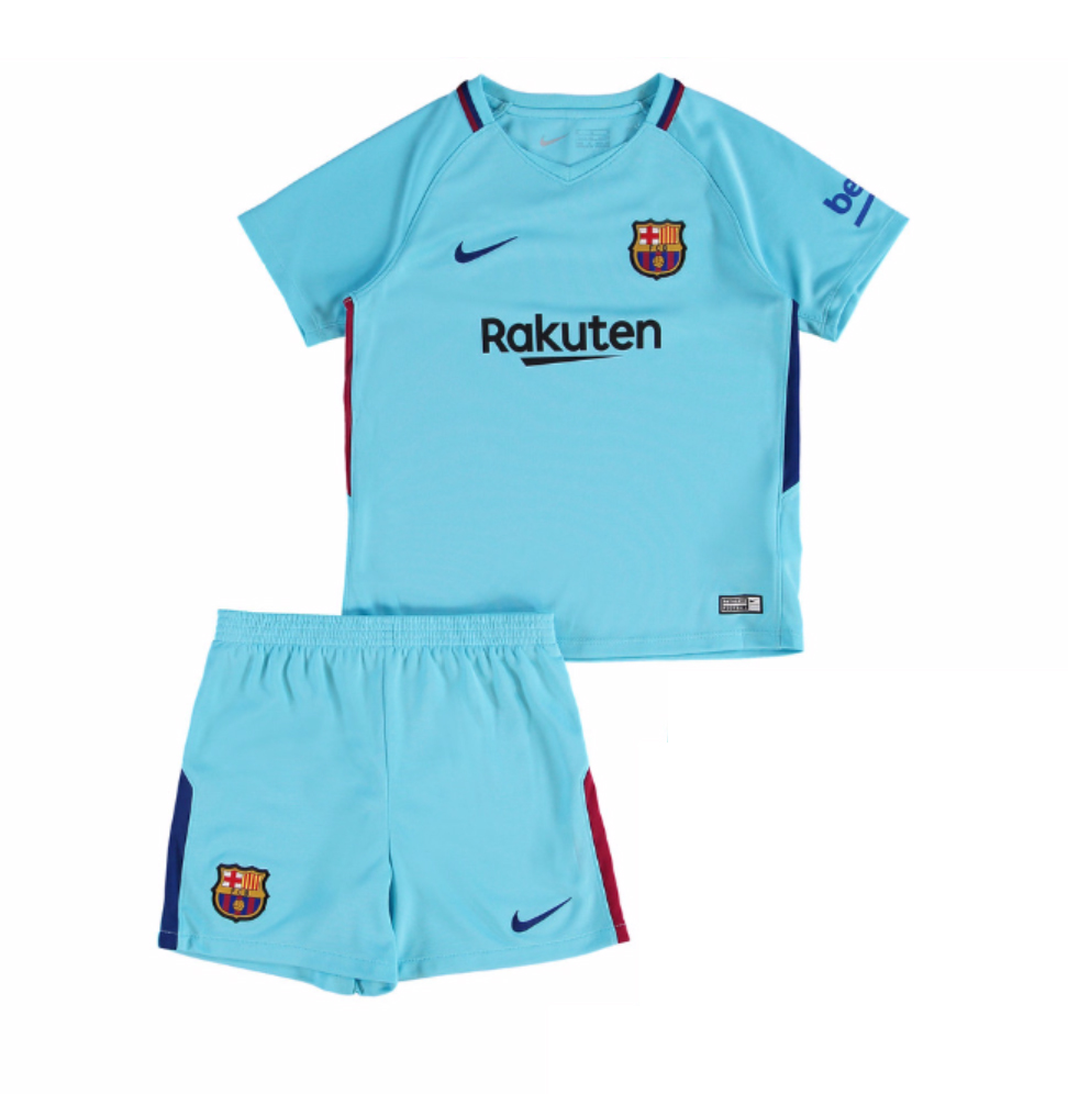 FC Barcelona Extérieur 2017/18 Junior Kit - Cliquez sur l'image pour la fermer