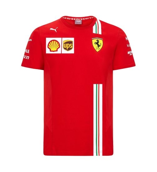T-Shirt Équipe Scuderia Ferrari 2020 - Cliquez sur l'image pour la fermer