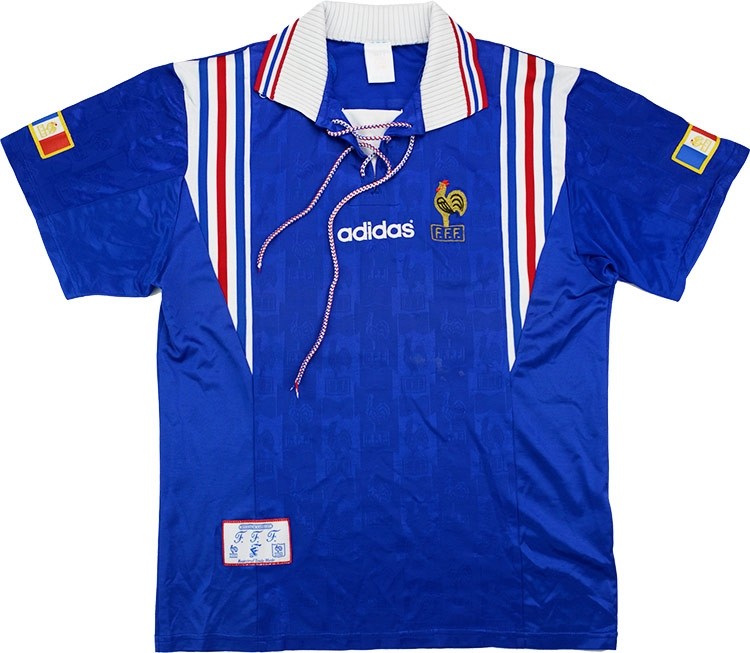 Maillot France Domicile 1996 - Cliquez sur l'image pour la fermer