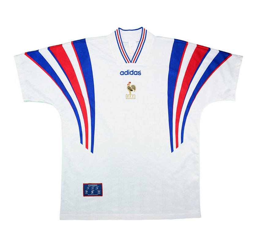 Maillot France Extérieur 1996 - Cliquez sur l'image pour la fermer