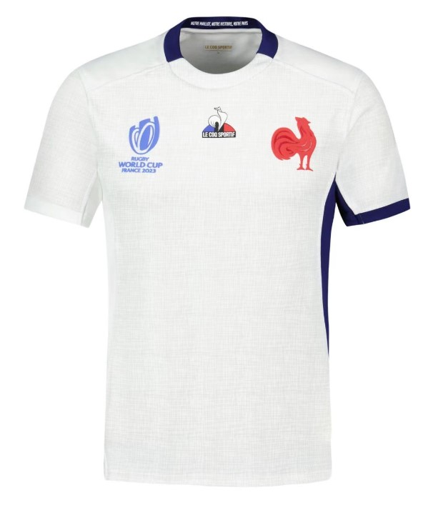 Maillot France XV Extérieur Rugby WC23 - Cliquez sur l'image pour la fermer