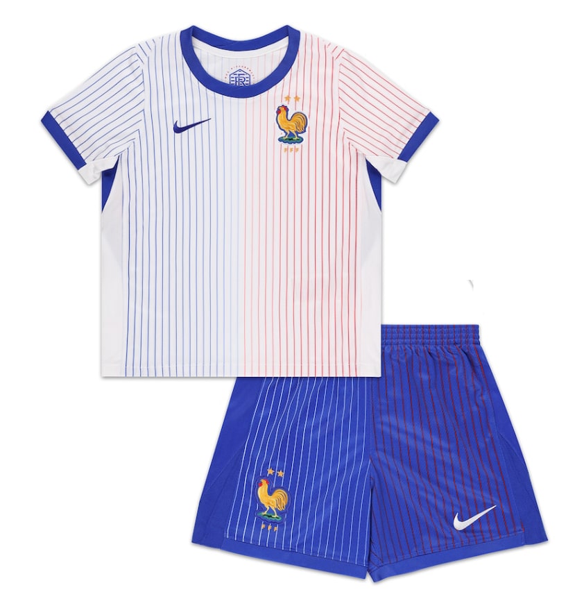Maillot France Extérieur 2024 Junior Kit - Cliquez sur l'image pour la fermer
