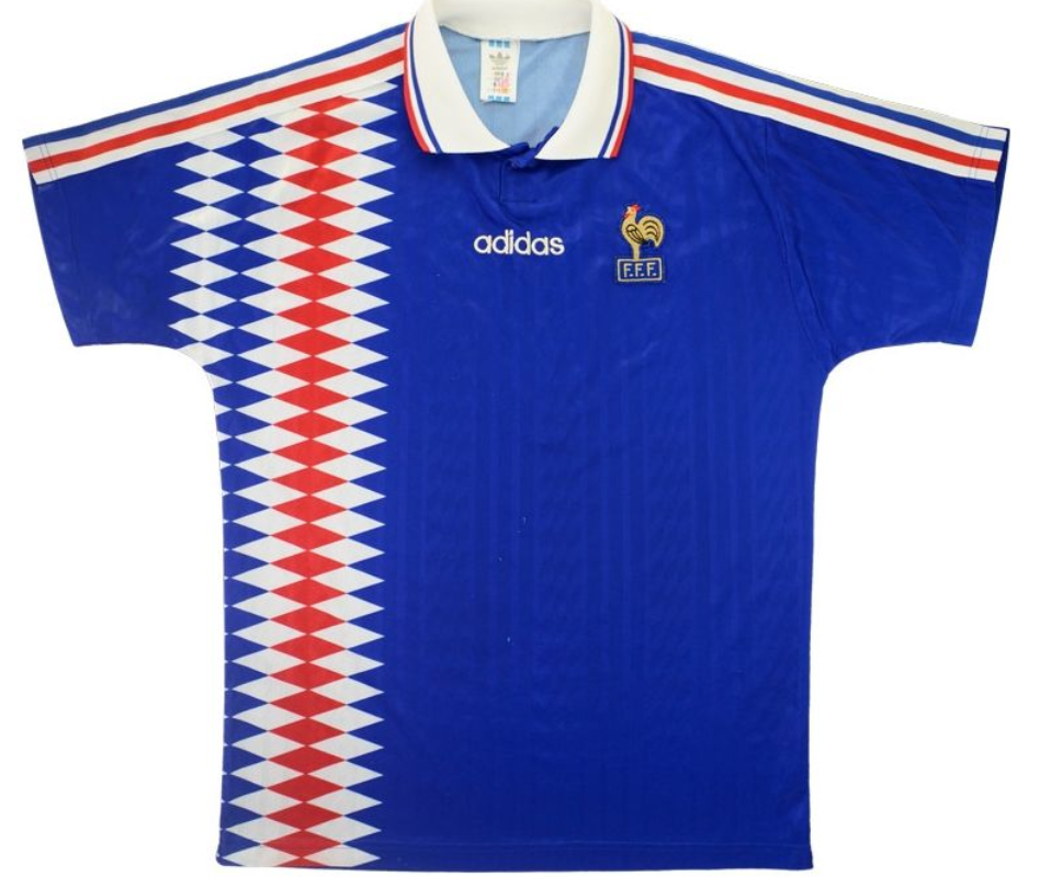 Maillot France Domicile 1994 - Cliquez sur l'image pour la fermer