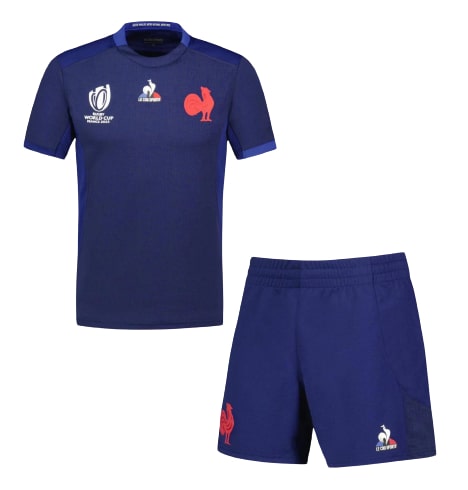 France XV Domicile Rugby Junior Kit - Cliquez sur l'image pour la fermer