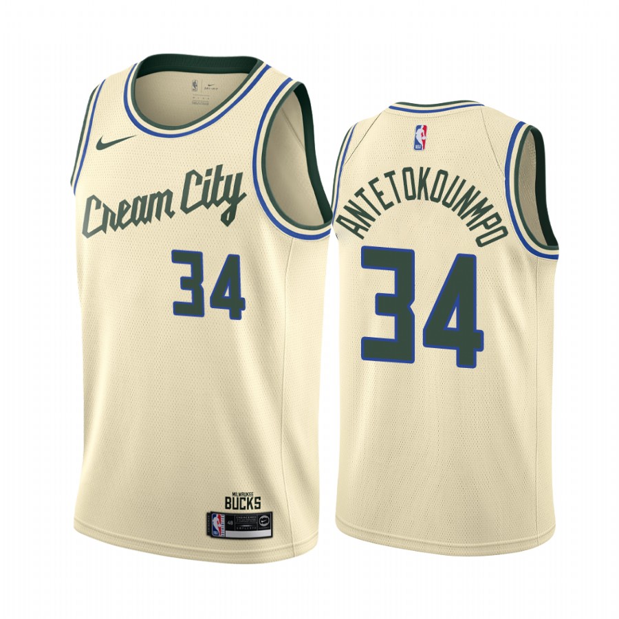 Giannis Antetokounmpo, Milwaukee Bucks 2019/20 - City Edition - Cliquez sur l'image pour la fermer