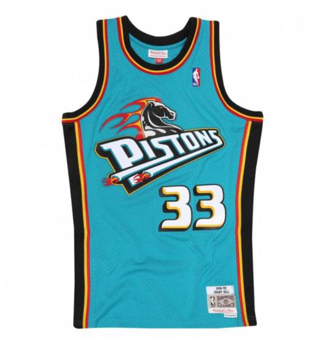 Grant Hill, Detroit Pistons - Mitchell & Ness - Cliquez sur l'image pour la fermer