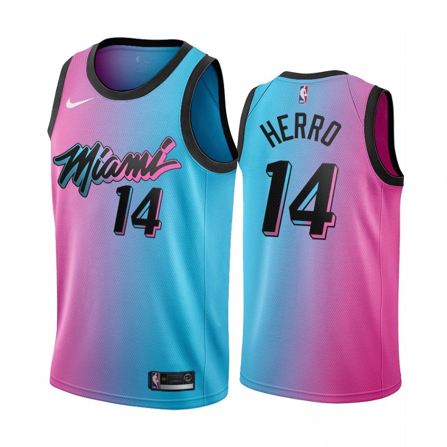 Tyler Herro, Miami Heat 2020/21 - City Edition - Cliquez sur l'image pour la fermer