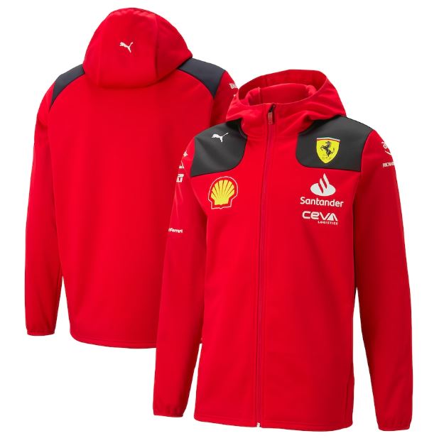 Veste zippé à capuche Scuderia Ferrari 2023 - Cliquez sur l'image pour la fermer