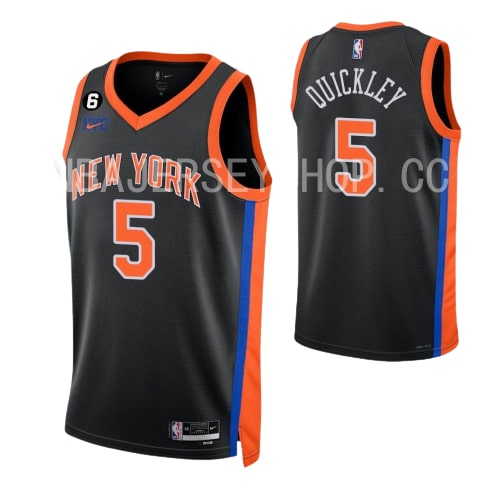 Immanuel Quickley, New York Knicks 2022/23 - City Edition - Cliquez sur l'image pour la fermer