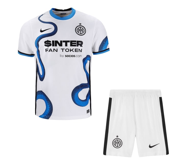 Inter Milan Extérieur 2021/22 Junior Kit - Cliquez sur l'image pour la fermer