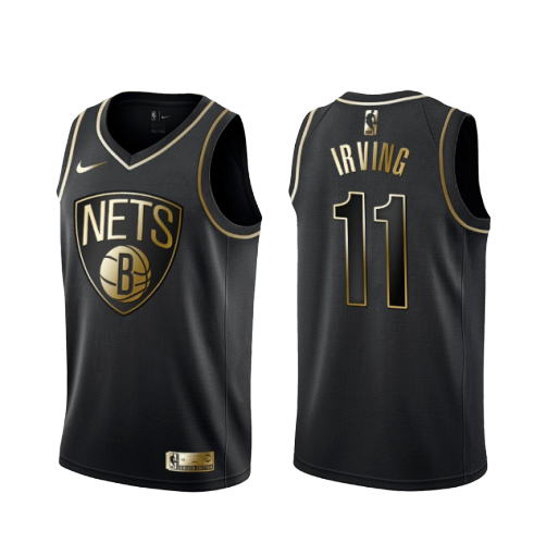 Kyrie Irving, Brooklyn Nets - Black/Gold - Cliquez sur l'image pour la fermer