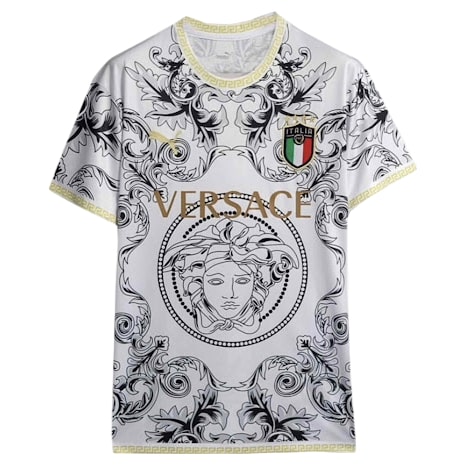 Maillot Italie x Versace 2024 - White - Cliquez sur l'image pour la fermer