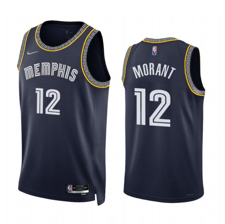 Ja Morant, Memphis Grizzlies 2021/22 - City Edition - Cliquez sur l'image pour la fermer