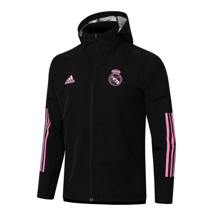 Veste zippé à capuche Imperméable Real Madrid 2020/21 - Cliquez sur l'image pour la fermer