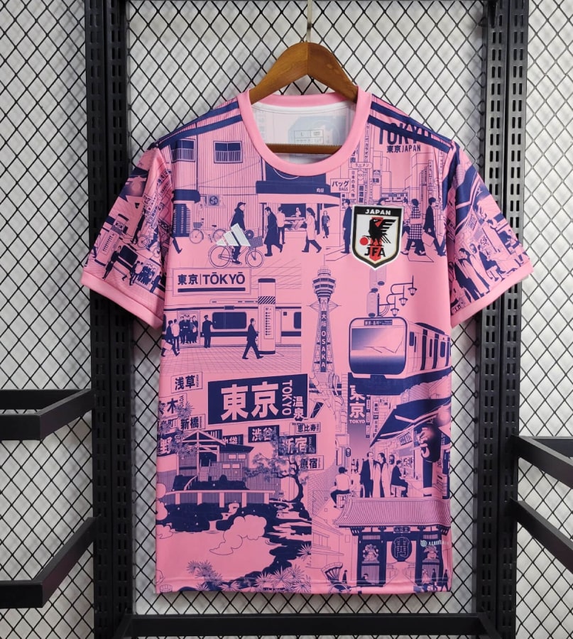 Maillot Japon ft. 'Pink Tokyo' - Cliquez sur l'image pour la fermer