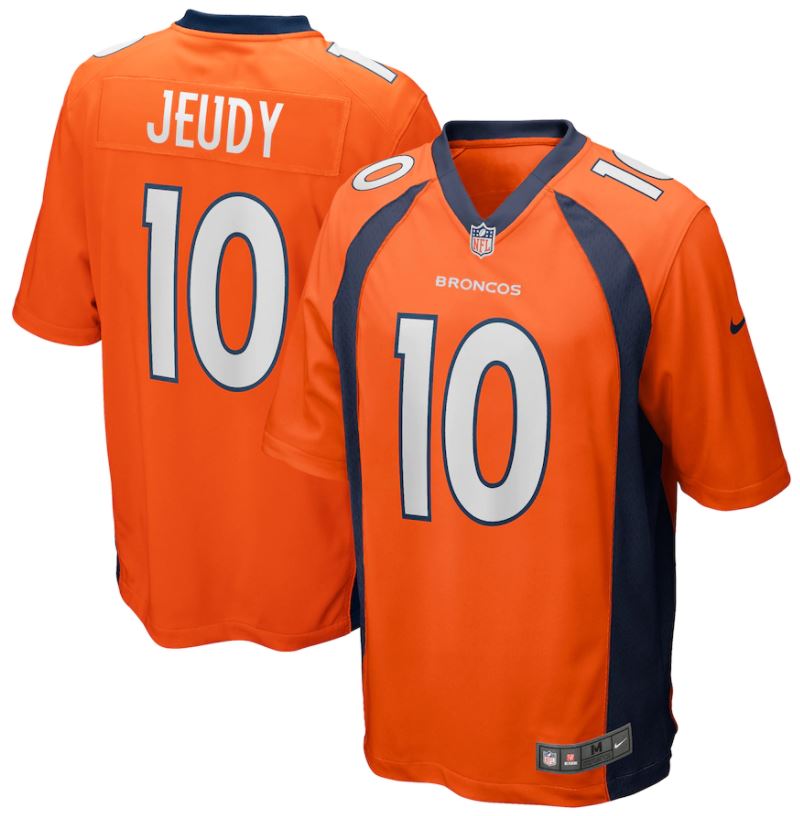 Jerry Jeudy, Denver Broncos - Orange - Cliquez sur l'image pour la fermer