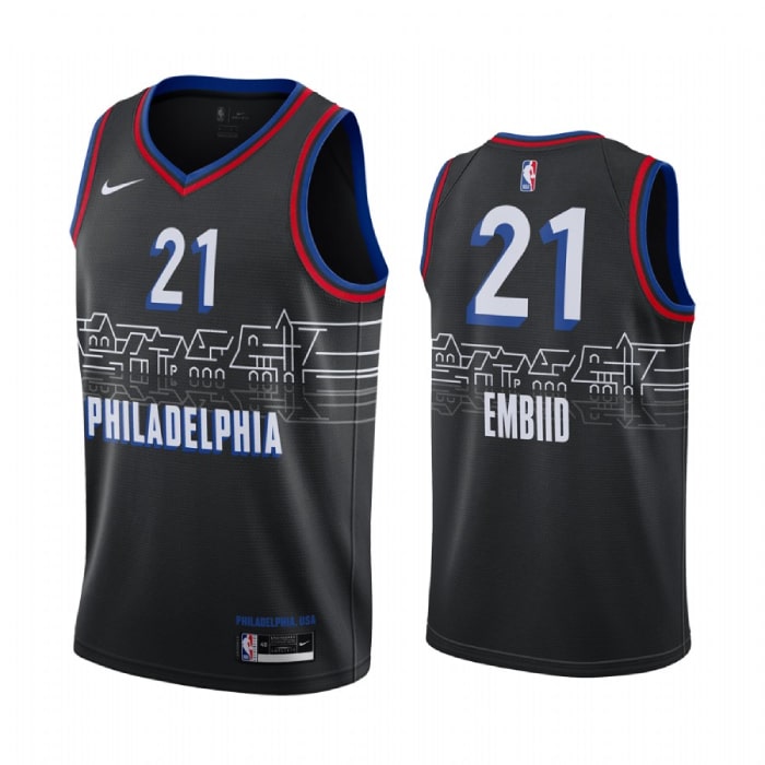 Joel Embiid, Philadelphia 76ers 2020/21 - City Edition - Cliquez sur l'image pour la fermer