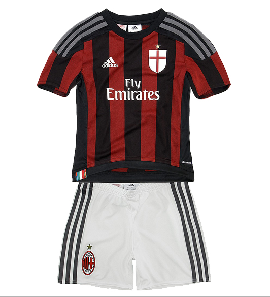 Kit Junior AC Milan Domicile 2015/16 - Cliquez sur l'image pour la fermer