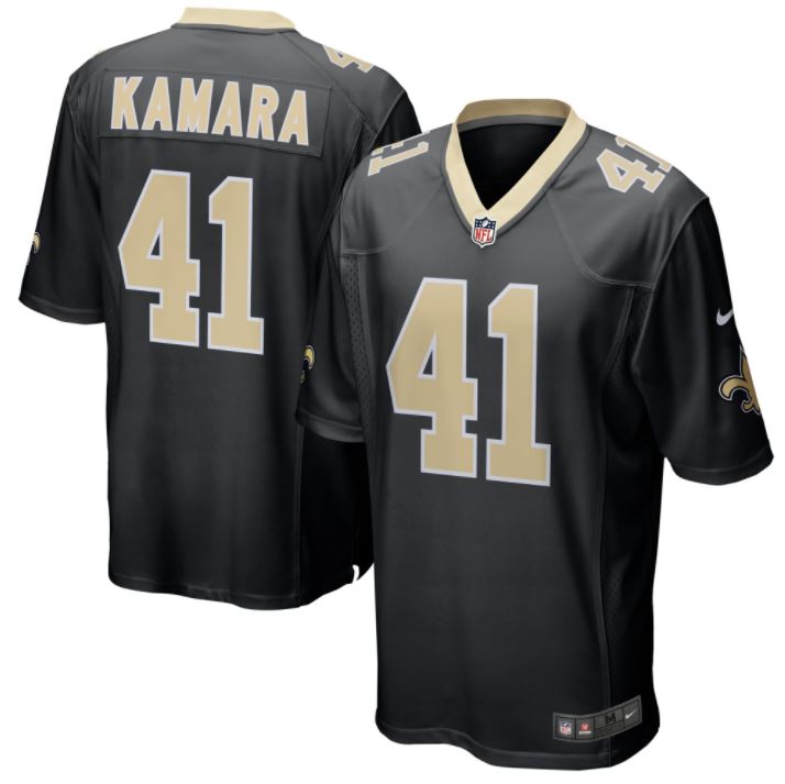 Alvin Kamara, New Orleans Saints - Black - Cliquez sur l'image pour la fermer