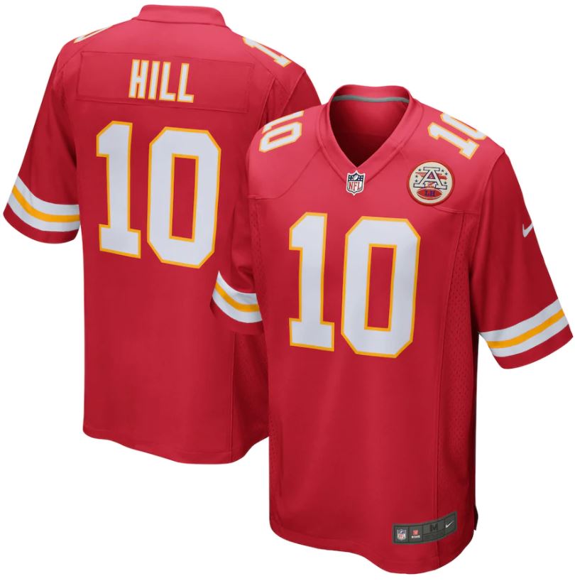 Tyreek Hill, Kansas City Chiefs - Red - Cliquez sur l'image pour la fermer