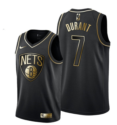 Kevin Durant, Brooklyn Nets - Black/Gold - Cliquez sur l'image pour la fermer