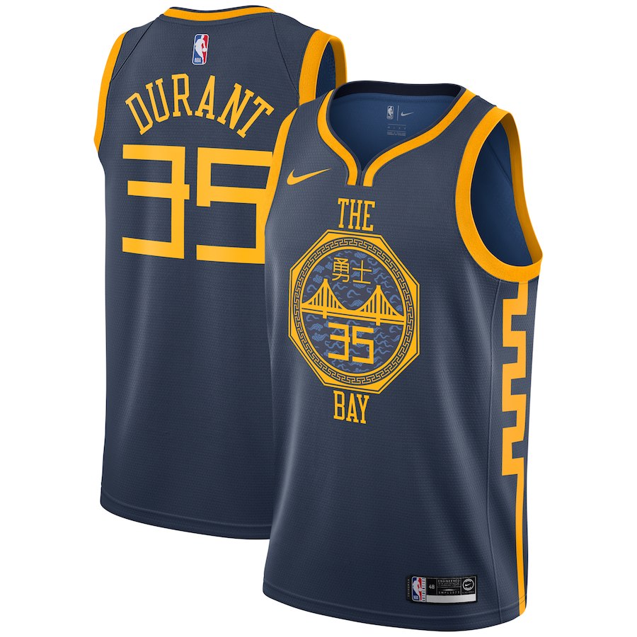 Kevin Durant, Golden State Warriors 2018/19 - City Edition - Cliquez sur l'image pour la fermer