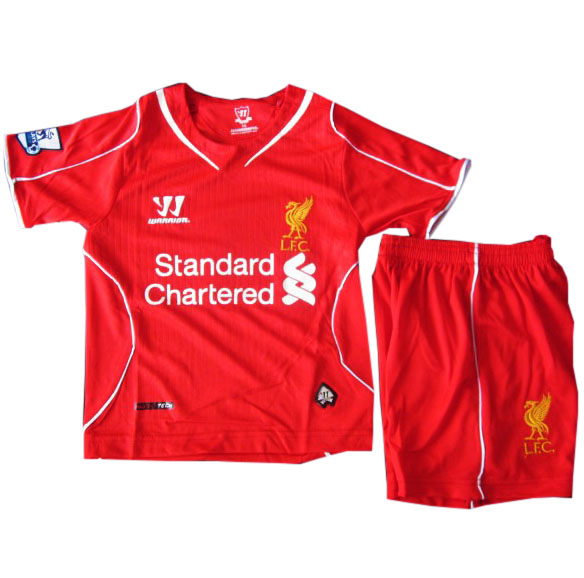 Kit Junior Liverpool Domicile 2014/2015 - Cliquez sur l'image pour la fermer