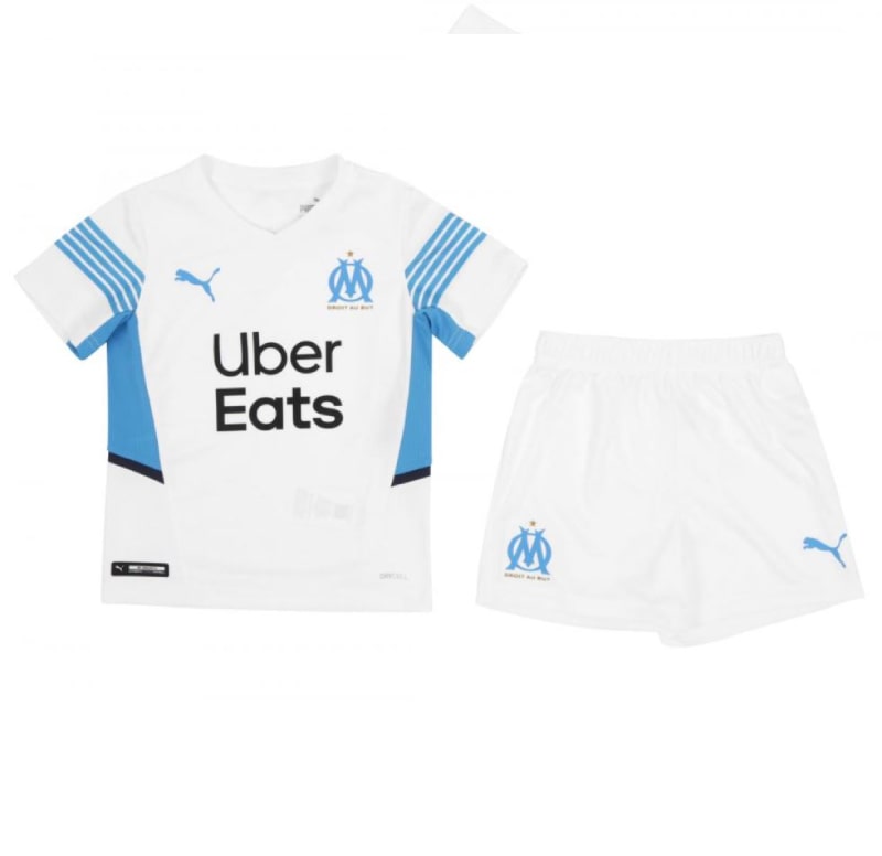 Olympique Marseille Domicile 2021/22 Junior Kit - Cliquez sur l'image pour la fermer