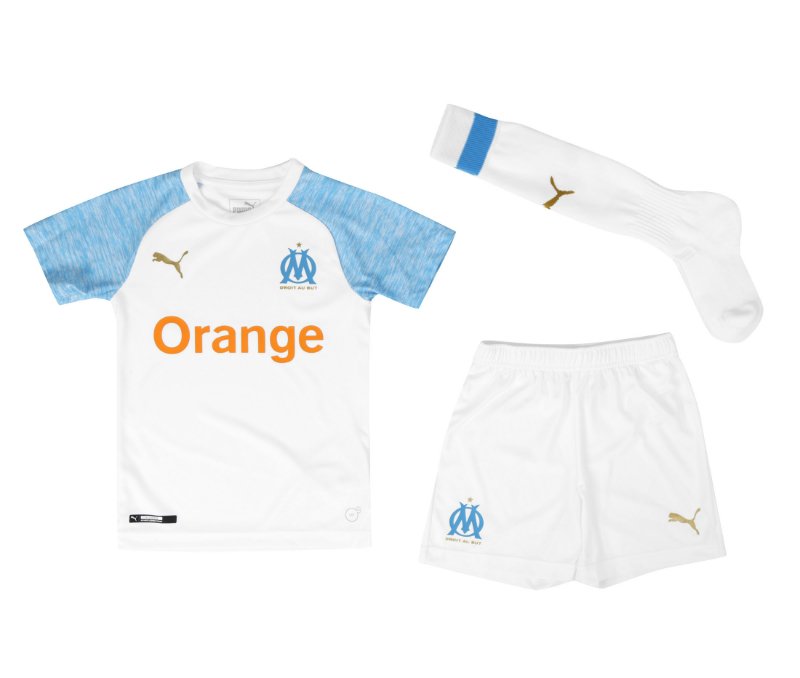 Olympique Marseille Domicile 2018/19 Junior Kit - Cliquez sur l'image pour la fermer