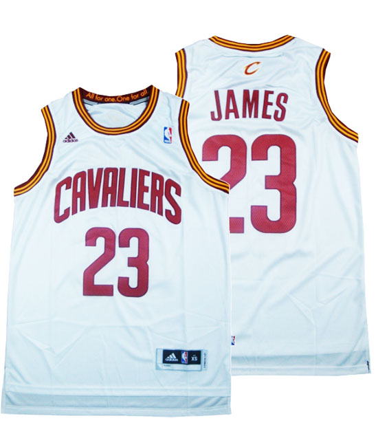 LeBron James, Cleveland Cavaliers - White - Cliquez sur l'image pour la fermer