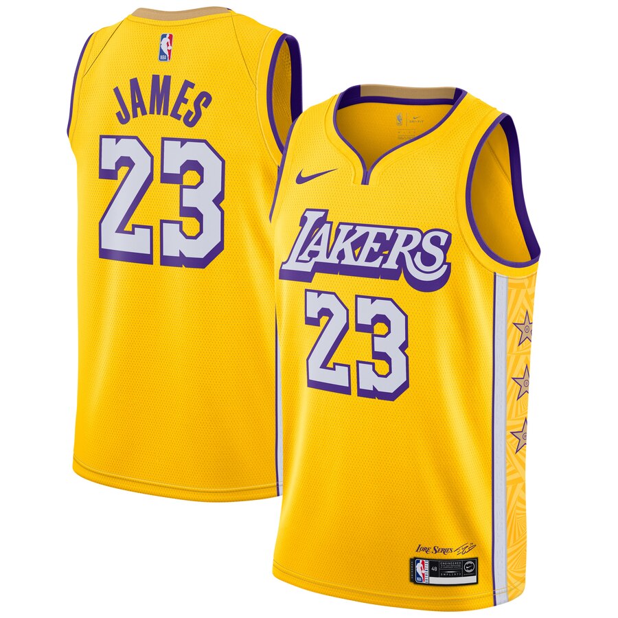LeBron James, Los Angeles Lakers 2019/20 - City Edition - Cliquez sur l'image pour la fermer