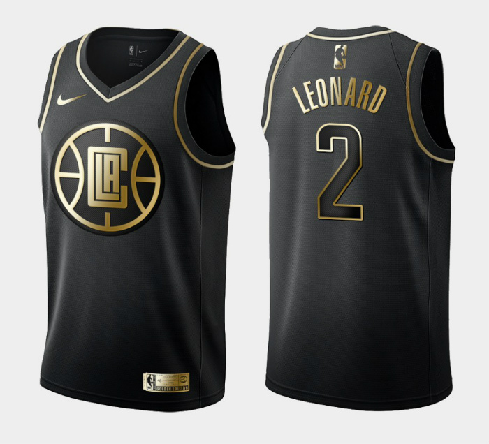 Kawhi Leonard, Los Angeles Clippers - Black/Gold - Cliquez sur l'image pour la fermer