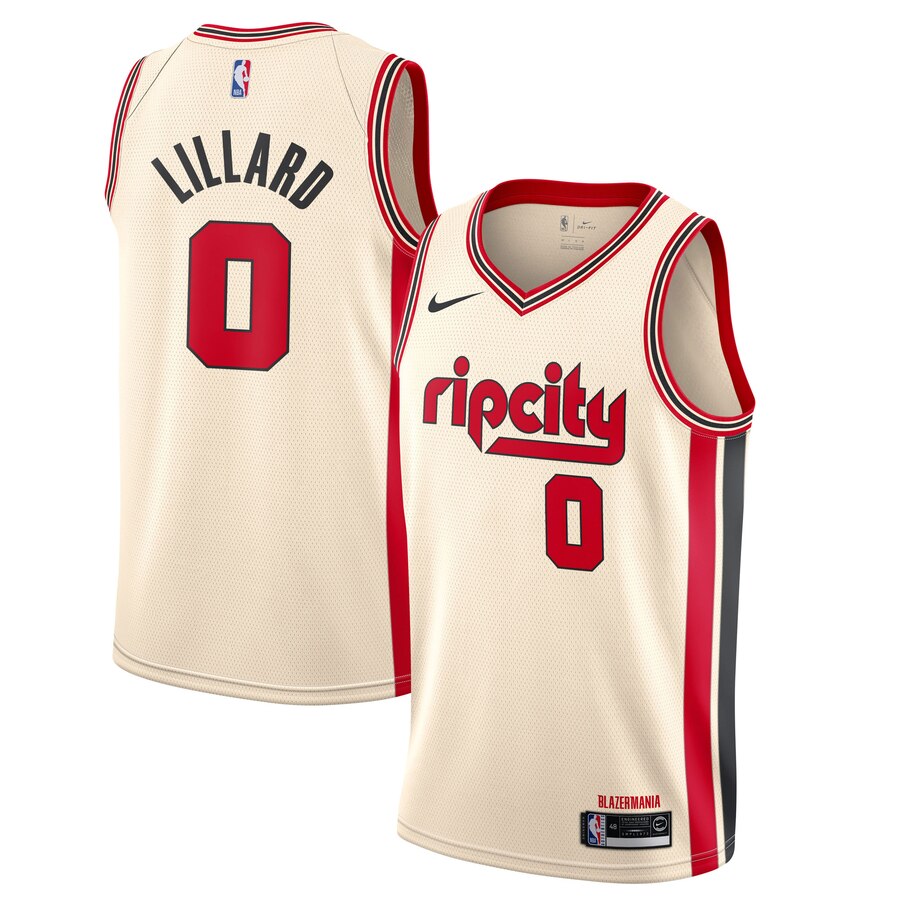 Damian Lillard, Portland Trail Blazers 2019/20 - City Edition - Cliquez sur l'image pour la fermer