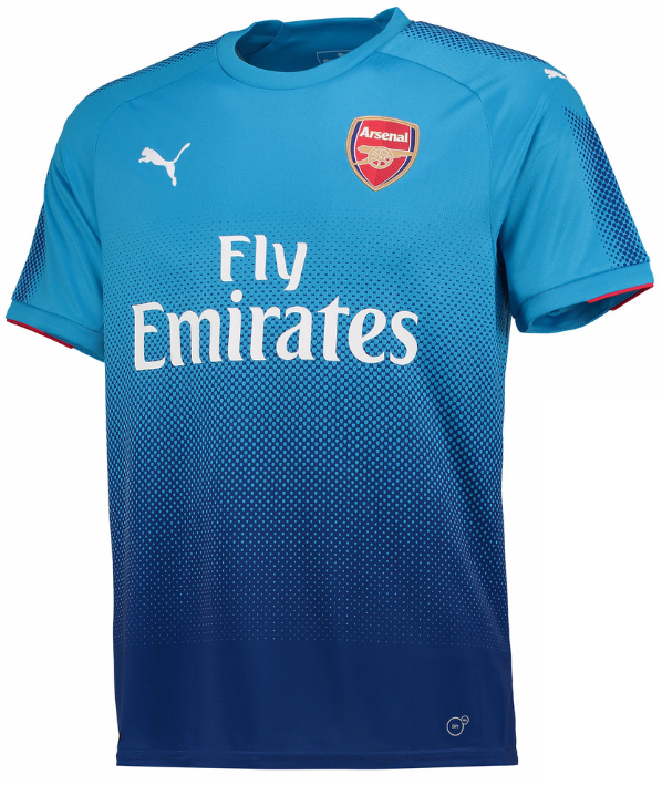 Maillot Arsenal Extérieur 2017/18 - Cliquez sur l'image pour la fermer