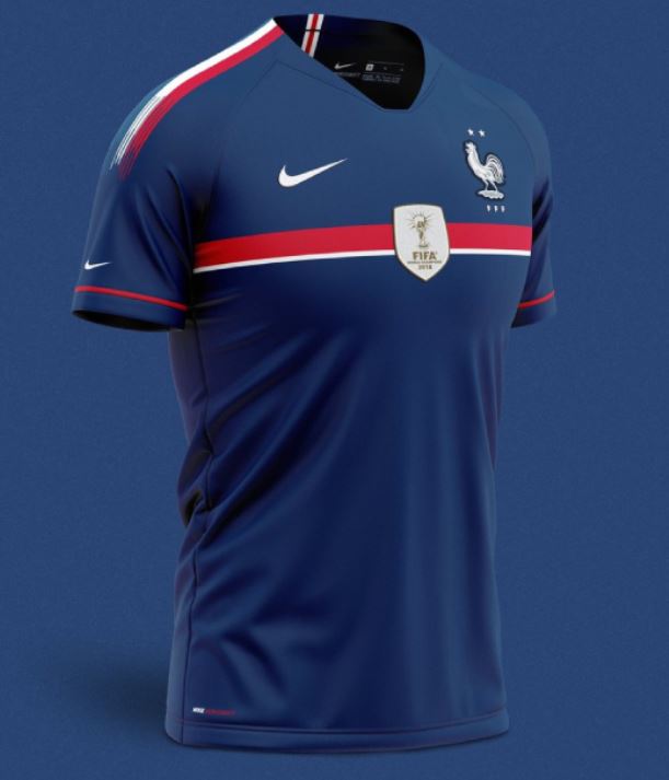 Maillot France Domicile 2020/21 - Concept - Cliquez sur l'image pour la fermer