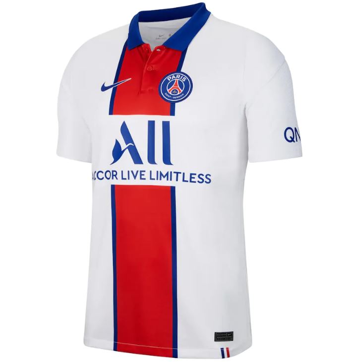 Maillot PSG Extérieur 2020/21 - Cliquez sur l'image pour la fermer