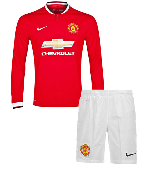 Kit Junior Manchester United Domicile ML 2014/15 - Cliquez sur l'image pour la fermer