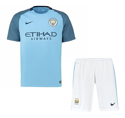 Kit Junior Manchester City Domicile 2016/17 - Cliquez sur l'image pour la fermer
