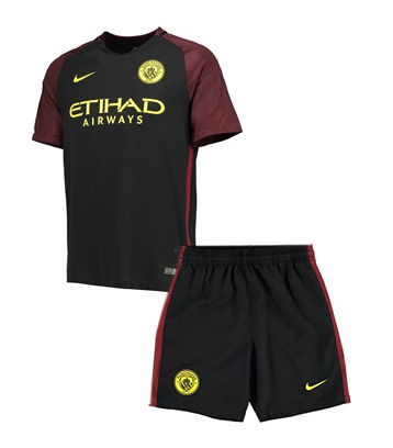 Kit Junior Manchester City Exterieur 2016/17 - Cliquez sur l'image pour la fermer