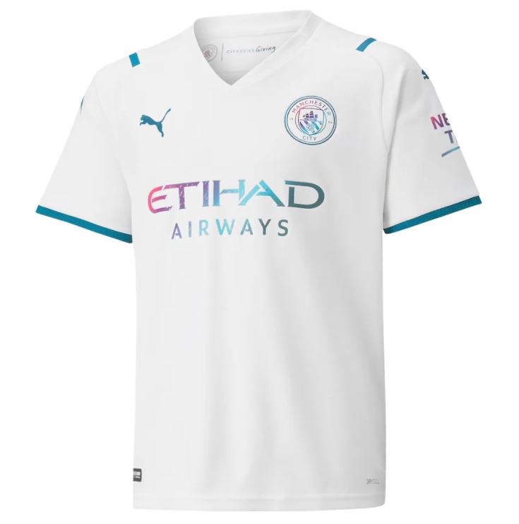 Maillot Manchester City Extérieur 2021/22 - Cliquez sur l'image pour la fermer