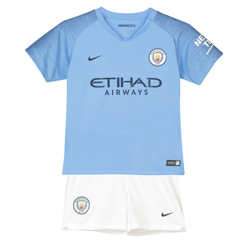 Manchester City Domicile 2018/19 Junior Kit - Cliquez sur l'image pour la fermer