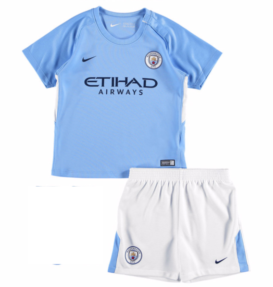 Manchester City Domicile 2017/18 Junior Kit - Cliquez sur l'image pour la fermer