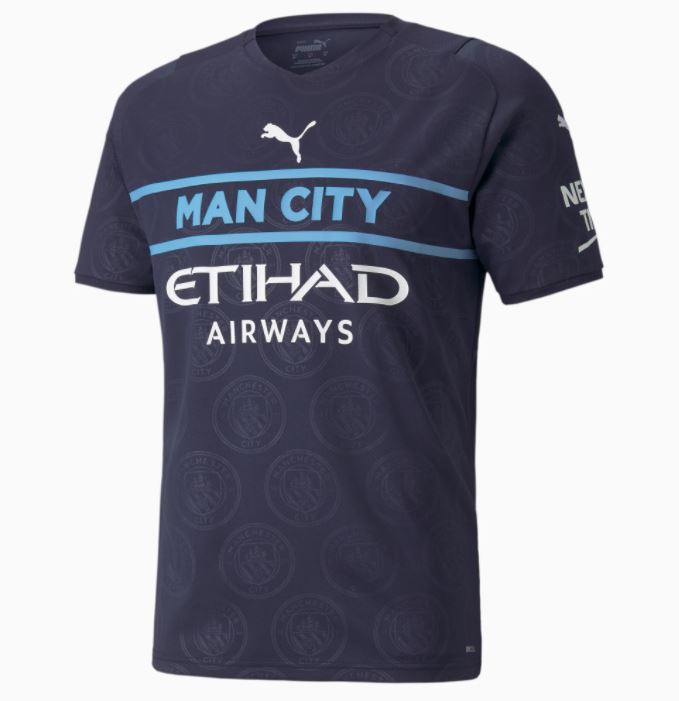 Maillot Manchester City Third 2021/22 - Cliquez sur l'image pour la fermer