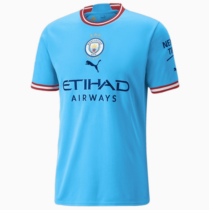 Maillot Manchester City Domicile 2022/23 - Treble Winners - Cliquez sur l'image pour la fermer