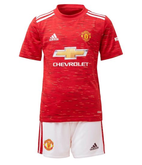 Manchester United Domicile 2020/21 Junior Kit - Cliquez sur l'image pour la fermer