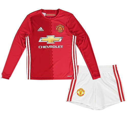 Kit Junior Manchester United Domicile 2016/17 ML - Cliquez sur l'image pour la fermer